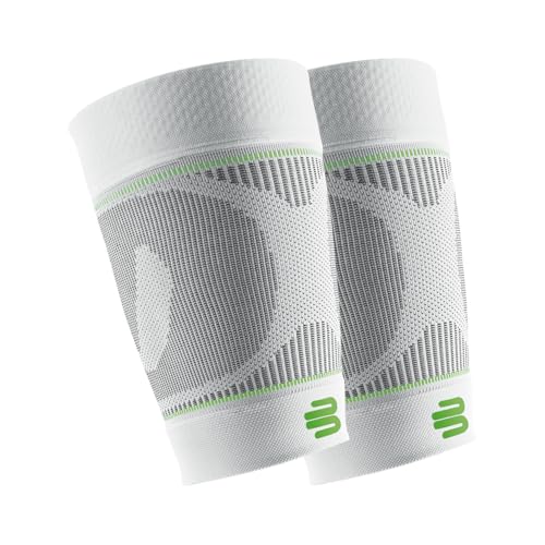 BAUERFEIND, 1 Paar Sport Kompressions-Oberschenkelbandagen, Unisex, Rechts und Links tragbar, Für Ball- und Ausdauersportarten, Stärkung der Muskulatur, Gr. L lang, Weiß, 29345721000033 BAUERFEIND, 1 Paar Sport Kompressions-Oberschenkelbandagen, Unisex, Rechts und Links tragbar, Für Ball- und Ausdauersportarten, Stärkung der Muskulatur, Gr. L lang, Weiß, 29345721000033 von BAUERFEIND