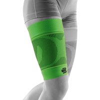 BAUERFEIND Sports Kompressionsbandage Oberschenkel grün, short, Gr. L von BAUERFEIND