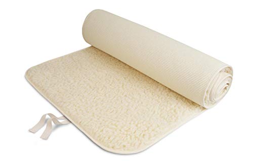 Bausinger Unisex – Erwachsene Yogamatte Professional 75 x 200 cm, Natur, umsäumt, Bindeband, 75 x 200 von Bausinger