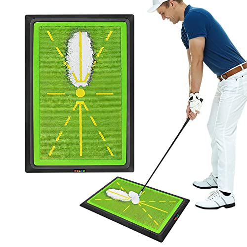 Bavokon Golfschlagmatte, Kunstrasen-Golfschwungmatte mit Gummischaumpolsterung, Golf-Trainingshilfe für Hinterhof-Fahren Chipping Indoor Outdoor Training Supplies von Bavokon