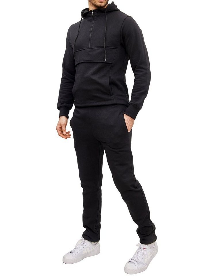 Baxboy Jogginghose BAXBOY Herren Uni Colour Jogging Anzug Sportanzug Sporthose Hoodie von Baxboy