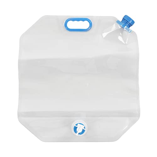 Baxnore 15 l PVC zusammenklappbarer Wasserbehälter, großer Kapazität Wasserbehälterbeutel, Camping -Wasserbeutel, Wassertankbehälter für Campingfahren (Blau) von Baxnore