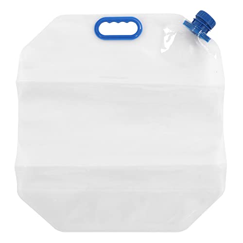 Baxnore 15L zusammenklappbarer Wasserbehälterbeutel, PVC-Wanderwasserbeutel, zusammenklappbarer Trinkwasserbehälterbeutel, zusammenklappbarer Wasserkrug für Outdoor-Camping (Blau) von Baxnore