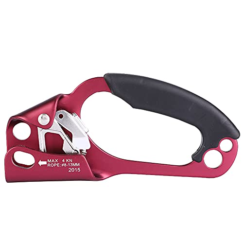 Baxnore Climbing Right Hand Ascender, Klettersteigrohr aus Aluminium-Magnesium-Legierung, Leichter Bergsteigerschutz für Kletterrettungseinsätze von Baxnore