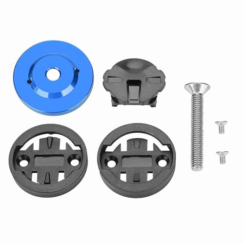 Baxnore Fahrradcomputer-Halterung aus Aluminiumlegierung und Kunststoff, rostfreie Fahrradcomputer-Halterung, Fahrradcomputer-Vorbauhalterung für Mountains (Blau) von Baxnore
