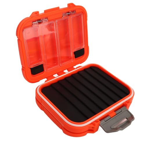 Baxnore Fishing Tackle Box, ABS verdickte multifunktionale schockfeste, versiegelte wasserdicht (Orange) von Baxnore