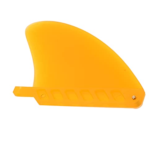 Baxnore PVC-Surfbrettflosse, leichte Paddle-Board-Flosse, universelle große Surfbrettflosse, kompakte Surfbrettflosse für Surfbretter, Paddle-Boards (Yellow) von Baxnore