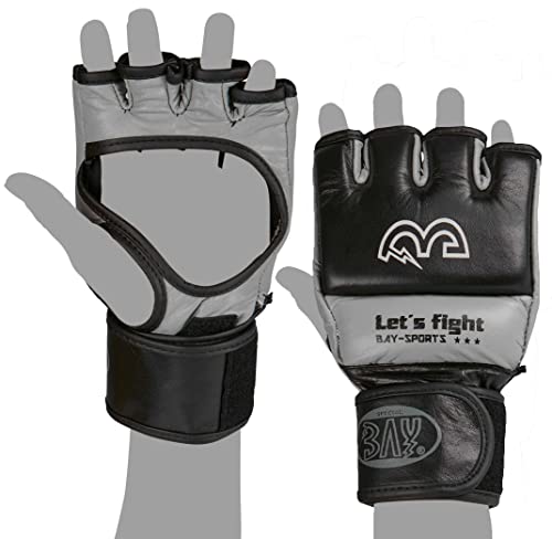 Full Guard MMA Handschuhe Sparring Training Krav MAGA Freefight Selbstverteidigung Handschützer Faustschutz schwarz Kinder Erwachsen (XXS) von Bay Sports