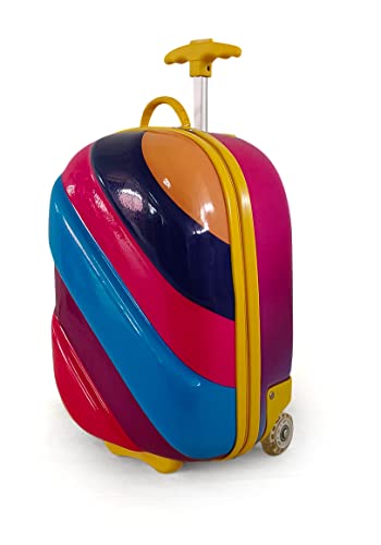Bayer Chic 2000 - Bouncie Kinder-Trolley Rainbow, Kindergepäck, Kinderkoffer, bunt, 46 cm von Bayer Chic 2000