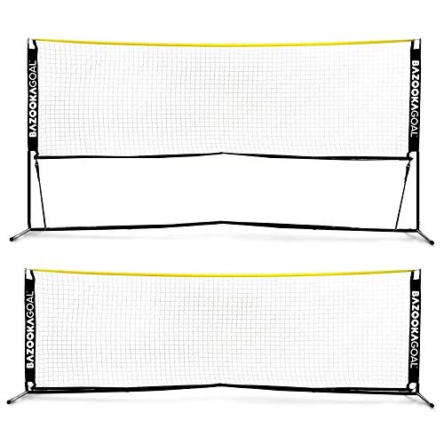 BazookaGoal Tennisnetz 300x100cm Komplettset - verstell- und zusammenklappbar - Volleyballnetz für Kinder und Erwachsene - ausziehbar-und faltbar -Tennis - Volleyball - Badminton Netz - Hohe Qualität BazookaGoal Tennisnetz 300x100cm Komplettset - verstell- und zusammenklappbar - Volleyballnetz für Kinder und Erwachsene - ausziehbar-und faltbar -Tennis - Volleyball - Badminton Netz - Hohe Qualität von BazookaGoal