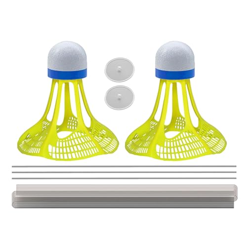 Badminton-Trainer - Badminton-Einzelspieler-Trainer | Badminton-Trainingsausrüstung aus Nylon, leuchtende Bälle, Selbstübungs-Rebounder mit hochelastischen Seilen, Badminton-Trainingsausrüstung für Ki von Bbbabeslk