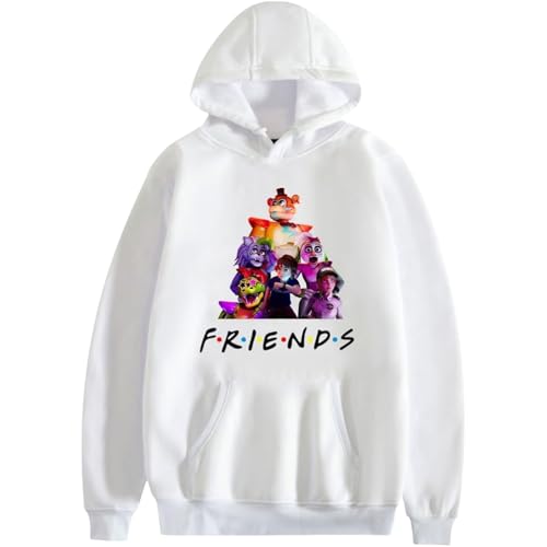 Anime Five Nights Game at Freddy's Security Breach Bedruckter Hoodie Lustiger Pullover Sweatshirt Herren Damen Streetwear Übergröße Herbst und Winter Hoodie-Black1||XS von Bbntop