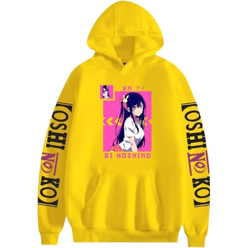 Anime Oshi No Ko Frauen gedruckt Hoodie Harajuku Casual Pullover Mode Herbst und Winter große Größe Sweatshirt Unisex Lange Ärmel Kleidung-Black1||XXS von Bbntop