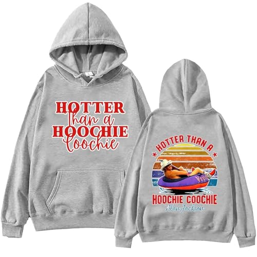 Bbntop Alan Jackson Hotter Than A Hoochie Coochie Hoodie Harajuku Pullover Männer Frauen Sweatshirt Fan Geschenk-Black||XXS von Bbntop