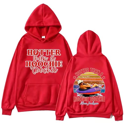 Bbntop Alan Jackson Hotter Than A Hoochie Coochie Hoodie Harajuku Pullover Männer Frauen Sweatshirt Fan Geschenk-Black||XXS von Bbntop