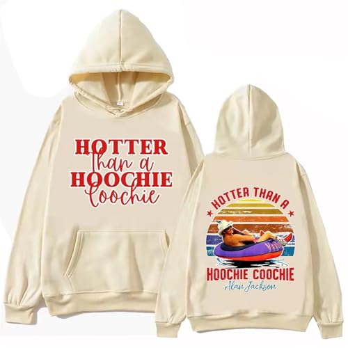 Bbntop Alan Jackson Hotter Than A Hoochie Coochie Hoodie Harajuku Pullover Männer Frauen Sweatshirt Fan Geschenk-Black||XXS von Bbntop