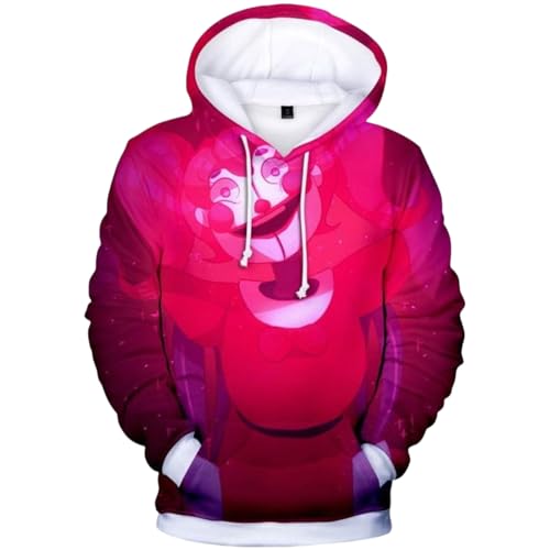 Bbntop Herren Hoodie 3D FNAF Druck Five Nights at Freddy's Pullover Sweatshirt Sicherheitsloch Spiel Unisex Hoodie Übergröße Langarm Kleidung-Print-a||XXS von Bbntop