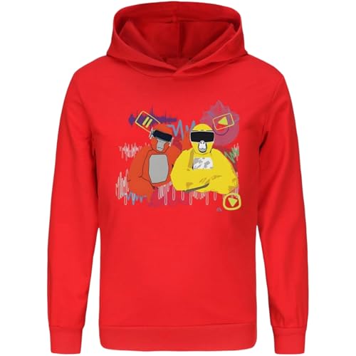 Bbntop Kinder Gorilla Tag Merchandise Hoodies Cartoon Muster gedruckt Sweatshirts Lustige Casual Hoodies Jungen Mädchen Pullover-Black||2-3Y von Bbntop