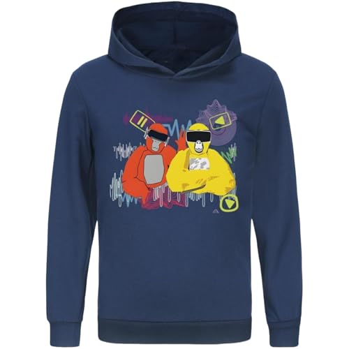 Bbntop Kinder Gorilla Tag Merchandise Hoodies Cartoon Muster gedruckt Sweatshirts Lustige Casual Hoodies Jungen Mädchen Pullover-Black||2-3Y von Bbntop