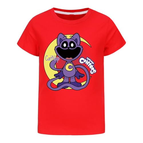 Bbntop Kinder Kleidung Smiling CatNap Critters Tops Jungen Mädchen Kinder T Shirt Tops gedruckt Kurzarm lässig Mode T Shirt Geburtstag Geschenk Kleidung-Black||100 von Bbntop