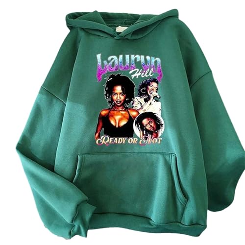 Bbntop Lauryn Hill Hoodie Hipster Unisex Mode Herbst/Winter Harajuku Sweatshirt Y2k Street Print Oversized Hoodie Langarm Kleidung-Black||XS von Bbntop