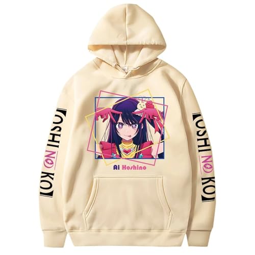 Bbntop Oshi No Ko Anime Ai Hoshino Bedruckter Hoodie Harajuku Übergröße Herren Damen Sweatshirt Langarm Streetwear Casual Unisex Top-Black||XXS von Bbntop