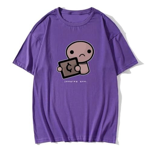 The Binding of Isaac T-Shirt Judge You Dark Background T-Shirt Übergroßes Top-T-Shirt Lustiges grafisches Herren-T-Shirt-Black||XS von Bbntop