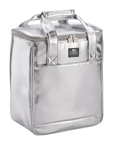 Isolierte wasserdichte Flaschen-Kühltasche Fun Bottle-Bag Silber auch als Kühlbox einsetzbar, 18 x 13 x 36 cmH, 18,5 Liter Volumen Isolierte wasserdichte Flaschen-Kühltasche Fun Bottle-Bag Silber auch als Kühlbox einsetzbar, 18 x 13 x 36 cmH, 18,5 Liter Volumen von Be Cool