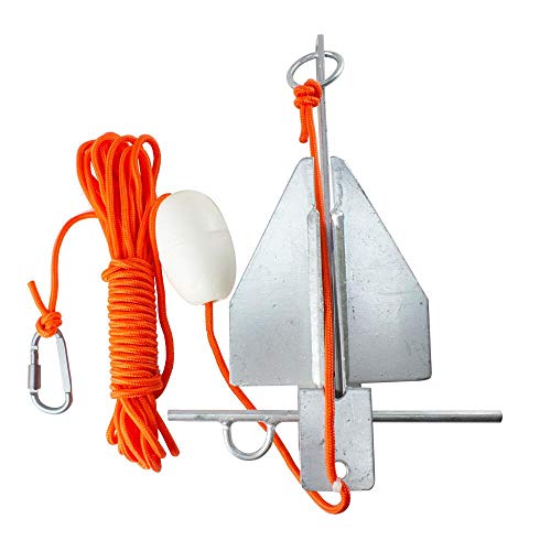 BeGrit 1,5KG Danforth Anker Plattenanker Stahl Verzinkt mit 10m reißfesten Ankerleine ø 6 mm & Ankerboje Kugel Set BeGrit 1,5KG Danforth Anker Plattenanker Stahl Verzinkt mit 10m reißfesten Ankerleine ø 6 mm & Ankerboje Kugel Set von BeGrit