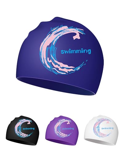 Badekappe – Silikon-Badekappe für Damen Herren Erwachsene und Teenager Badekappe – Silikon-Badekappe für Damen Herren Erwachsene und Teenager von BeLikeFish