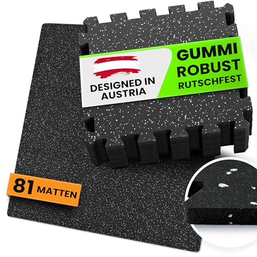 bemaxx Bodenschutzmatte Fitness – 9 Gummi-Matten pro Set: Gym-Matte Fitnessgeräte Sport-Matte Puzzlematte Laufbandmatte Fitness-Matte Unterlegmatte Sportgeräte Trainingsmatte Bodenmatte Gymnastikmatte bemaxx Bodenschutzmatte Fitness – 9 Gummi-Matten pro Set: Gym-Matte Fitnessgeräte Sport-Matte Puzzlematte Laufbandmatte Fitness-Matte Unterlegmatte Sportgeräte Trainingsmatte Bodenmatte Gymnastikmatte von BeMaxx