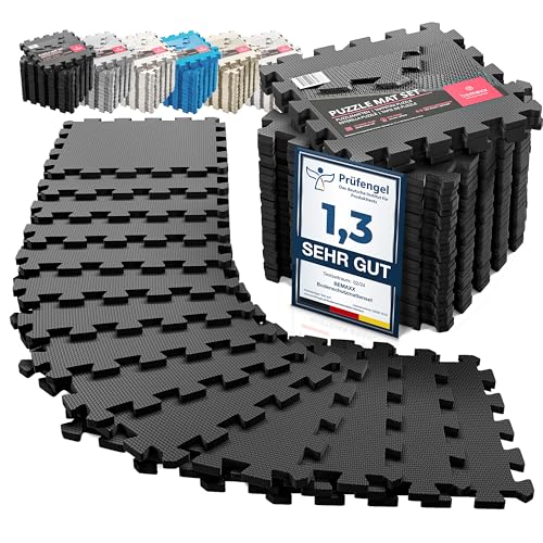 Schutzmatten Bodenschutzmatte Set Sportmatte Gymnastikmatte Puzzlematte: Puzzle Sportgeräte Matte Fitnessmatte Turnmatte Unterlegmatte Bodenmatte Sport Mat Trainingsmatte Gummimatte Yogamatte Fitness Schutzmatten Bodenschutzmatte Set Sportmatte Gymnastikmatte Puzzlematte: Puzzle Sportgeräte Matte Fitnessmatte Turnmatte Unterlegmatte Bodenmatte Sport Mat Trainingsmatte Gummimatte Yogamatte Fitness von BeMaxx