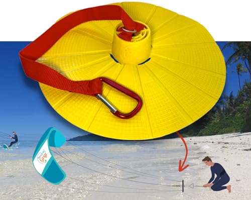 Beach Grip BeachGrip – Kitesurfanker, innovativer Solo-Anker, klein, leicht, einfach zu bedienen und langlebig – die ideale Ausrüstung, um Ihren Flügel abzuheben, wenn Sie alleine am Strand sind! von Beach Grip