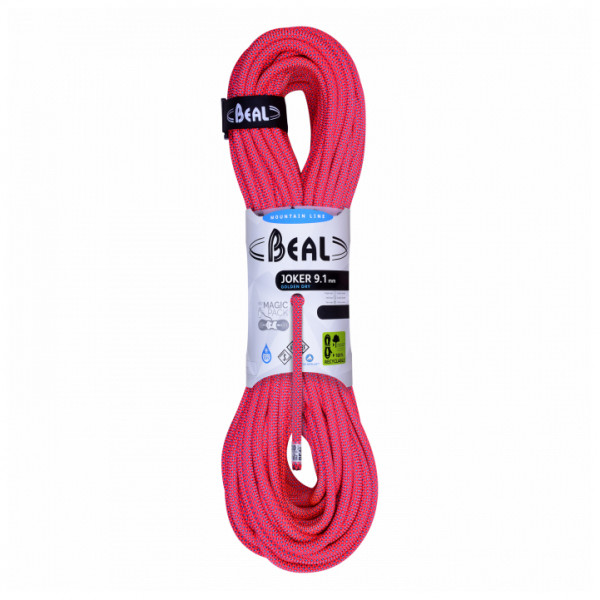 Beal - Joker 9,1 mm Golden Dry - Einfachseil Gr 70 m rosa von Beal