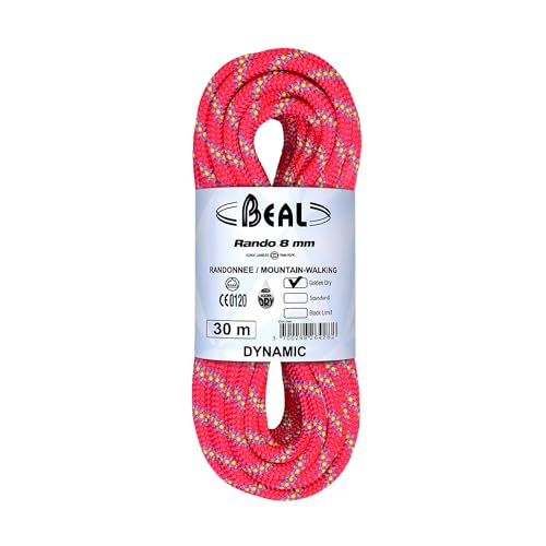 Beal Rando 8MMx30M GD PINK Kletterseil, 30 m Beal Rando 8MMx30M GD PINK Kletterseil, 30 m von Beal