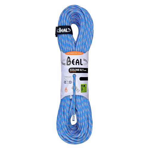 Beal Unisex – Erwachsene Ice LINE Kletterseil, blau, 50m Beal Unisex – Erwachsene Ice LINE Kletterseil, blau, 50m von Beal