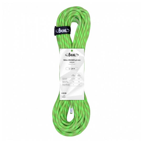 Beal - Wall Cruiser 9,6 mm - Einfachseil Gr 30 m grün/weiß Beal - Wall Cruiser 9,6 mm - Einfachseil Gr 30 m grün/weiß von Beal