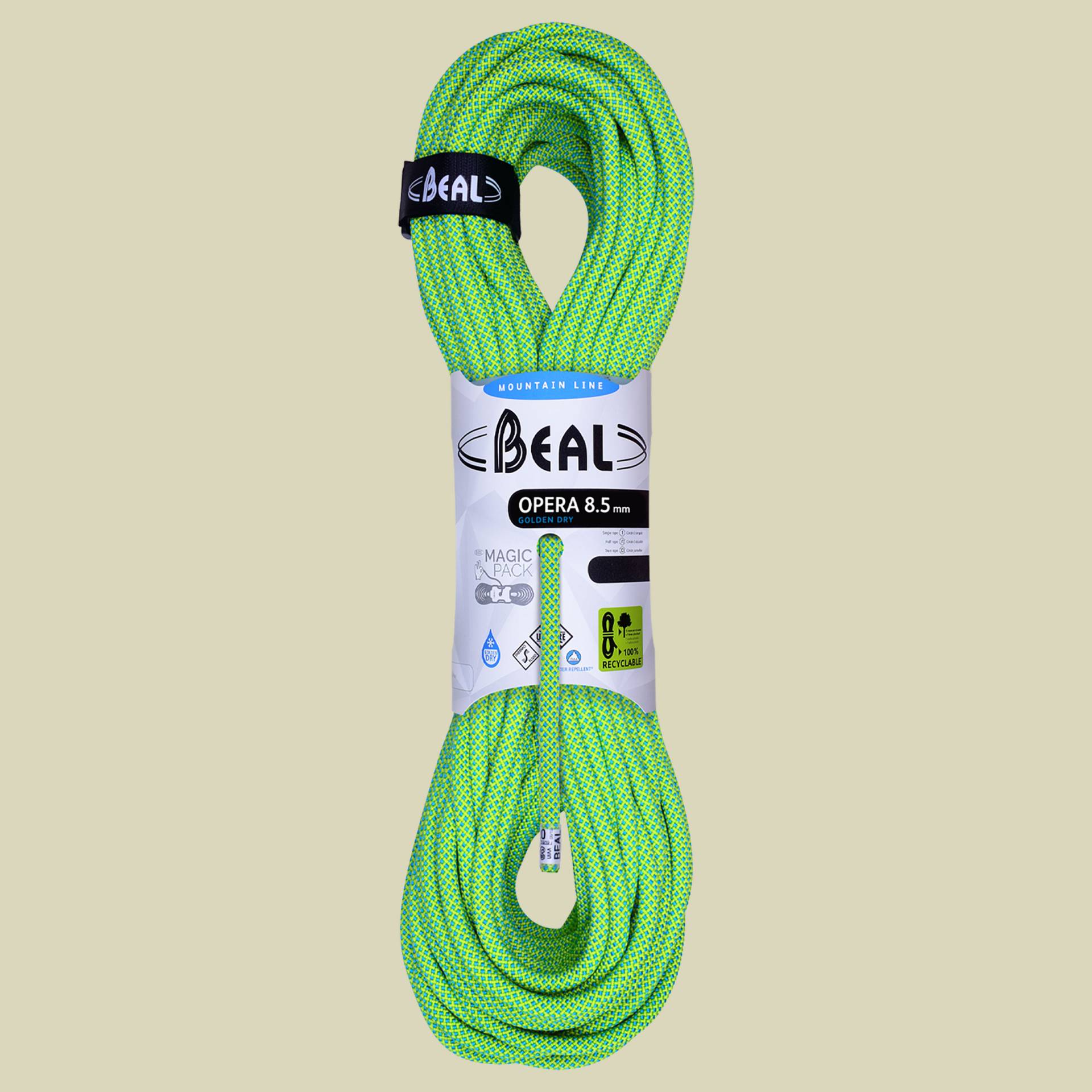 Opera 8.5 mm Golden Dry green 50 m Opera 8.5 mm Golden Dry green 50 m von Beal