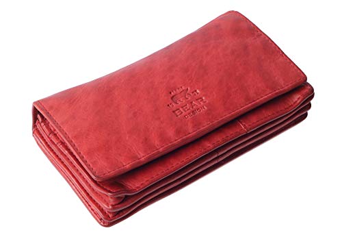 Bear Design Antic Damen Geldbörse rot 15,5x9x4cm Portemonnaie Damenbörse Bear Design Antic Damen Geldbörse rot 15,5x9x4cm Portemonnaie Damenbörse von Bear Design