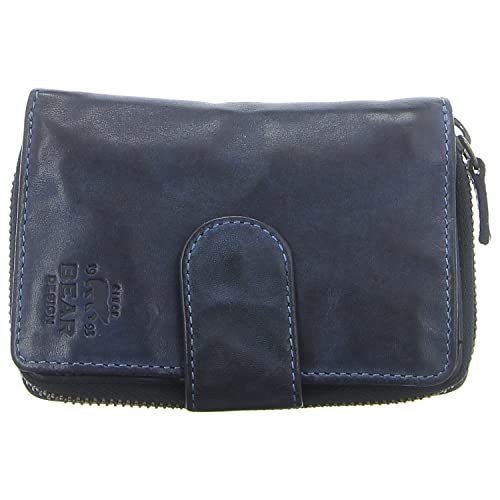 Bear Design Damen Geldbörse Leder Portemonnaie Geldbeutel 10 Kartenfächer blau Bear Design Damen Geldbörse Leder Portemonnaie Geldbeutel 10 Kartenfächer blau von Bear Design