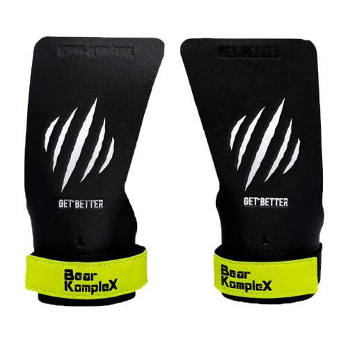 Bear KompleX Black Diamond No Hole Hand Grips, Use for Pull-ups, Weightlifting, WODs with Wrist Straps, Comfort and Support, Hand Protection from Rips and Blisters for Men and Women (XLarge) von Bear KompleX