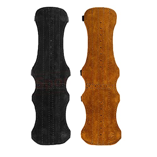 Bearpaw Armschutz Long Fashion - Farbe: schwarz; Zubehör für Bogenschießen, Pfeil und Bogen, Bogensport von Bearpaw