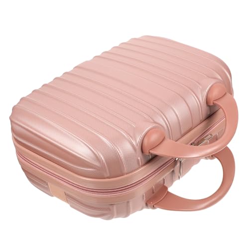 Beatifufu 1Stk Kosmetikkoffer Kosmetik-Organizer-Tasche für Frauen valise de voyage Kosmetiktasche Make-up-Taschen praktischer Aufbewahrungshalter Tragbarer Make-up-Koffer Rosa von Beatifufu