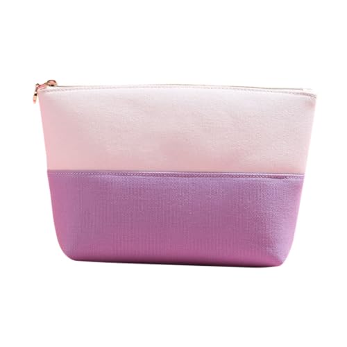 Beatifufu Kosmetiktasche Storage Pockets Storage Bags Schminktaschen für Reisende Frauen Reise-Kulturbeutel Make-up-Taschen Frau Waschtasche Reise-Aufbewahrungstasche Segeltuch Violett von Beatifufu