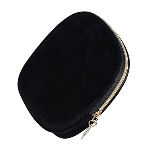 Beaupretty 1Stk Schlüsseletui Münzbeutel Schlüsselbund Make-up-Reisetasche Kosmetik Frauen Taschen schlüsseltasche aufbewahrungssack Aufbewahrungstasche quadratische Mini-Geldbörse Cord Black von Beaupretty