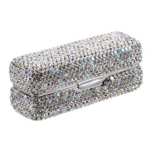 Beavorty Lippenstift-box Lippenstift-reiseorganisator Lippenstift-aufbewahrungshalter Lippenstiftetuihalter Mit Spiegel Lippenstiftetui Für Damen Organisator Bilden Eisen Silver von Beavorty