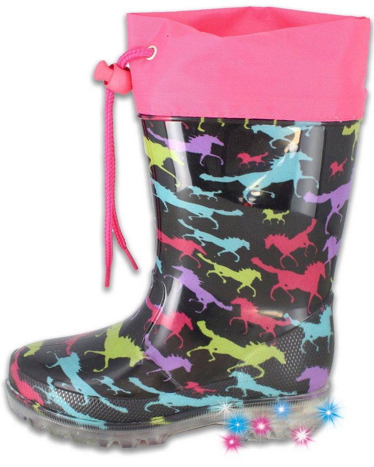Beck Blinking Horses Gummistiefel wasserdicht, schmale Passform Beck Blinking Horses Gummistiefel wasserdicht, schmale Passform von Beck