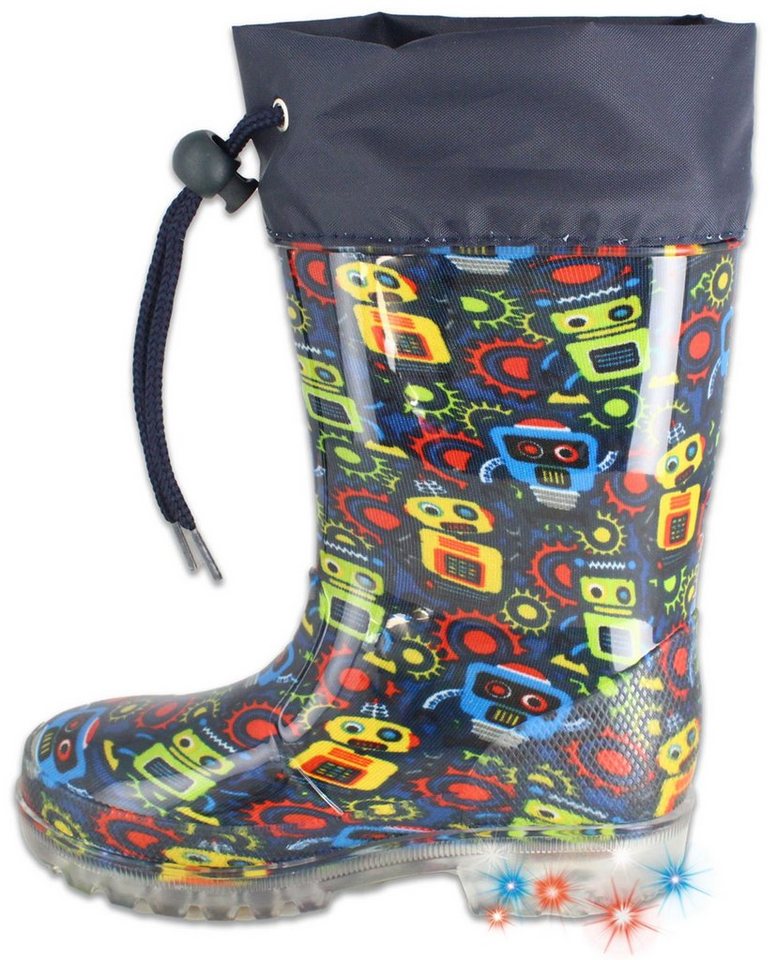Beck Blinking Robots Gummistiefel wasserdicht, schmale Passform Beck Blinking Robots Gummistiefel wasserdicht, schmale Passform von Beck