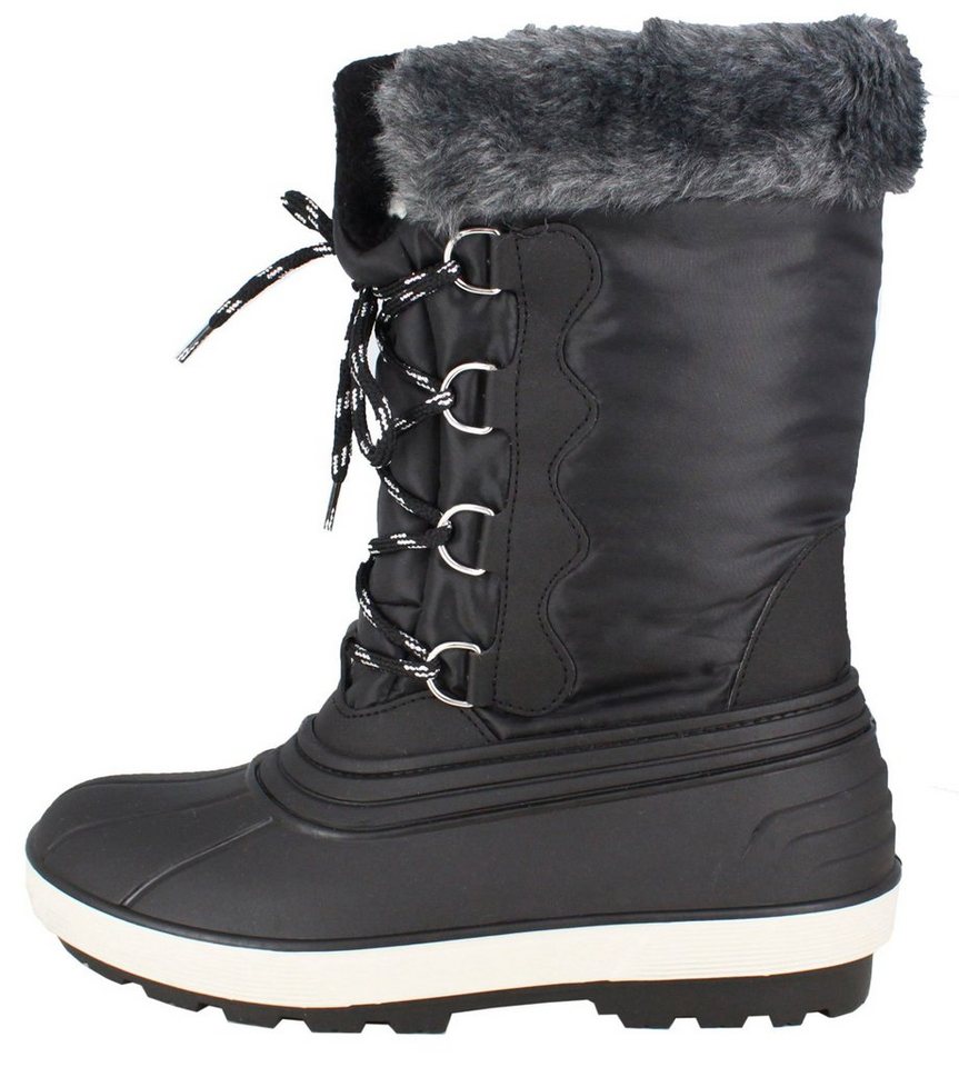 Beck Damen Winterstiefel Polaris
mit kuscheligem Warmfutter Gummistiefel (für warme Füße bei Kälte und Schnee) Stoffschaft mit Fellkragen, Doppelgrößen von Beck