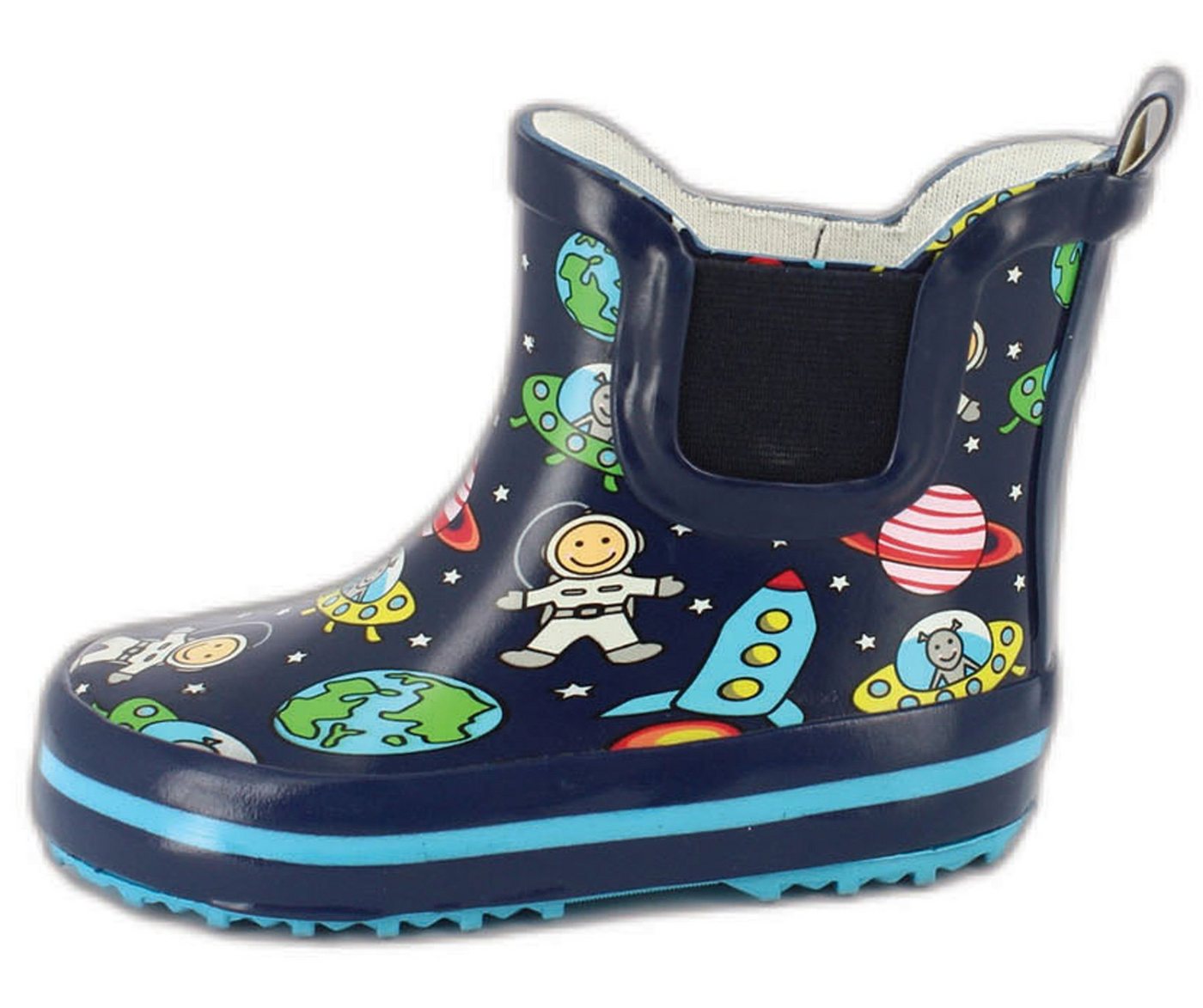 Beck Kleinkinder Gummistiefel Space Gummistiefel (wasserdichte Kurzstiefel, für trockene Füße bei Regenwetter) herausnehmbare Innensohle, weicher flexibler Naturkautschuk Beck Kleinkinder Gummistiefel Space Gummistiefel (wasserdichte Kurzstiefel, für trockene Füße bei Regenwetter) herausnehmbare Innensohle, weicher flexibler Naturkautschuk von Beck